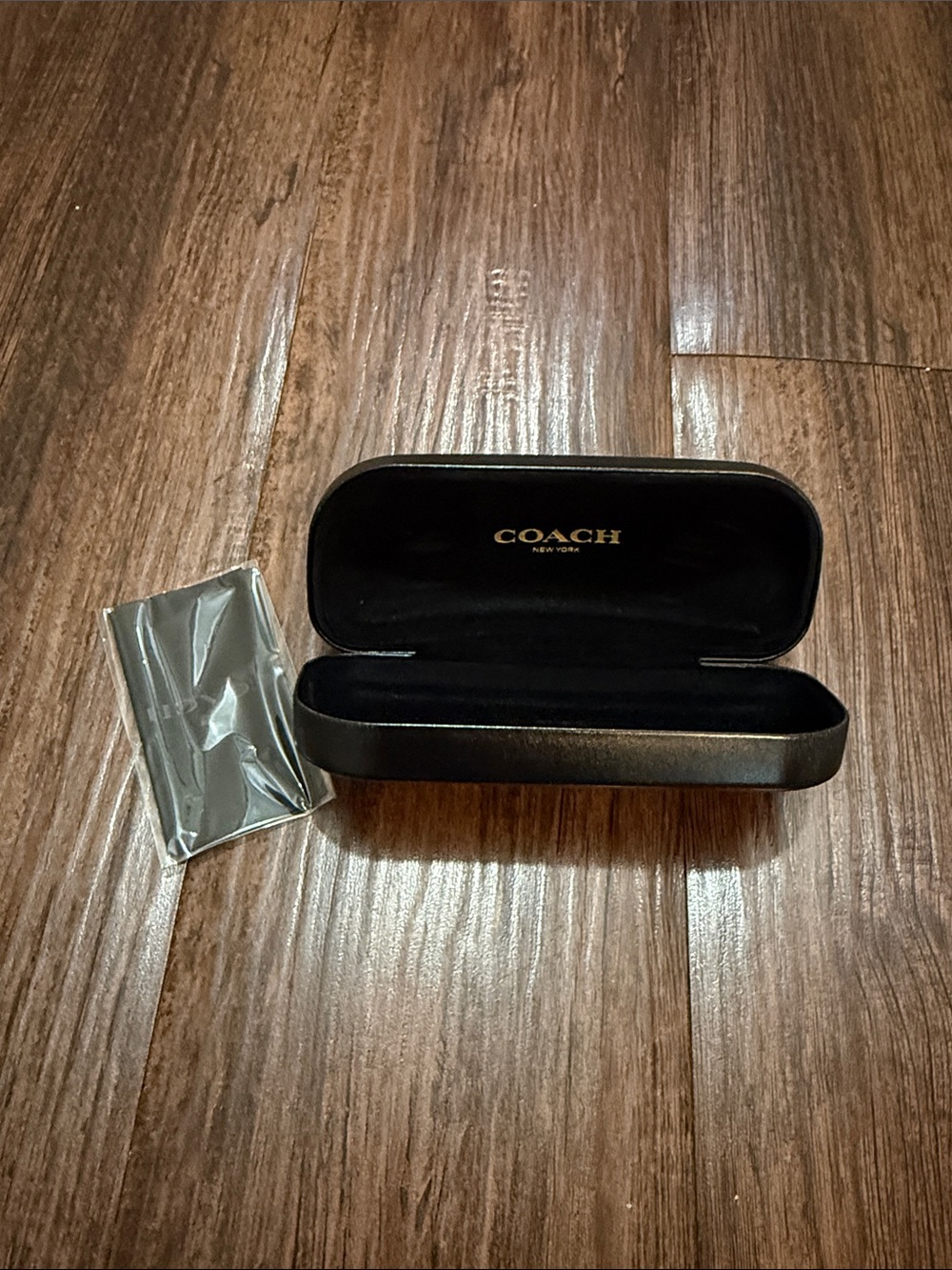 Coach Black Hardshell Sunglass/Glasses Case with Logo - NEW!